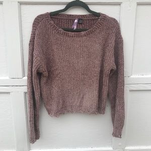 Love by Design Distressed Chenille Pullover